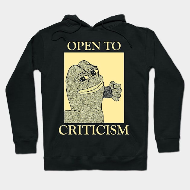 Open to Criticism Hoodie by giovanniiiii